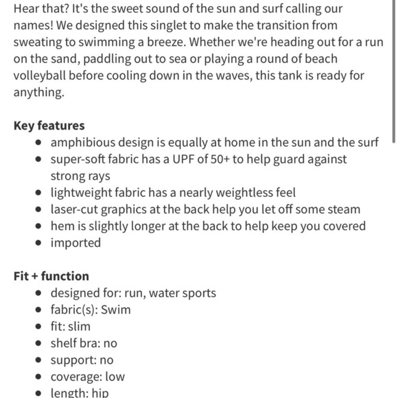 Lululemon Athletica Water Bound Singlet Tank Top - Picture 7 of 7